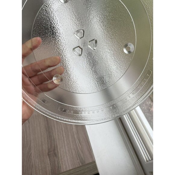 Microwave Turntable Plate Platter 11.25” Glass Replacement Part 810 N12 - Picture 3 of 5